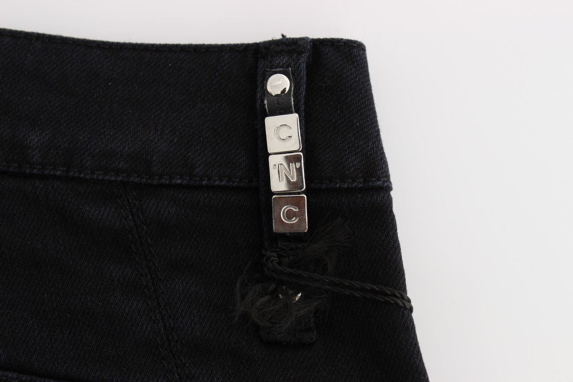 Sleek Slim Fit Black Denim Jeans - The Luxe Alliance