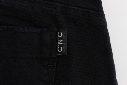 Sleek Slim Fit Black Denim Jeans - The Luxe Alliance