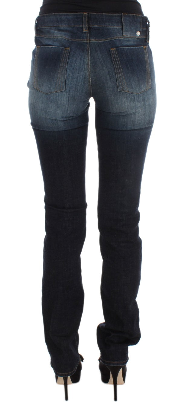 Sleek Slim Fit Blue Designer Jeans - The Luxe Alliance