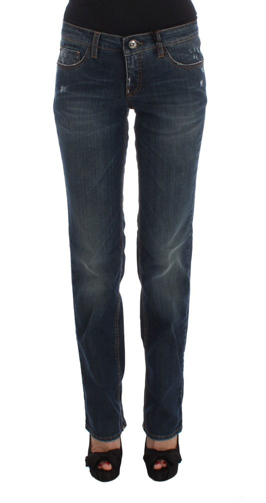 Chic Blue Regular Fit Designer Jeans - The Luxe Alliance