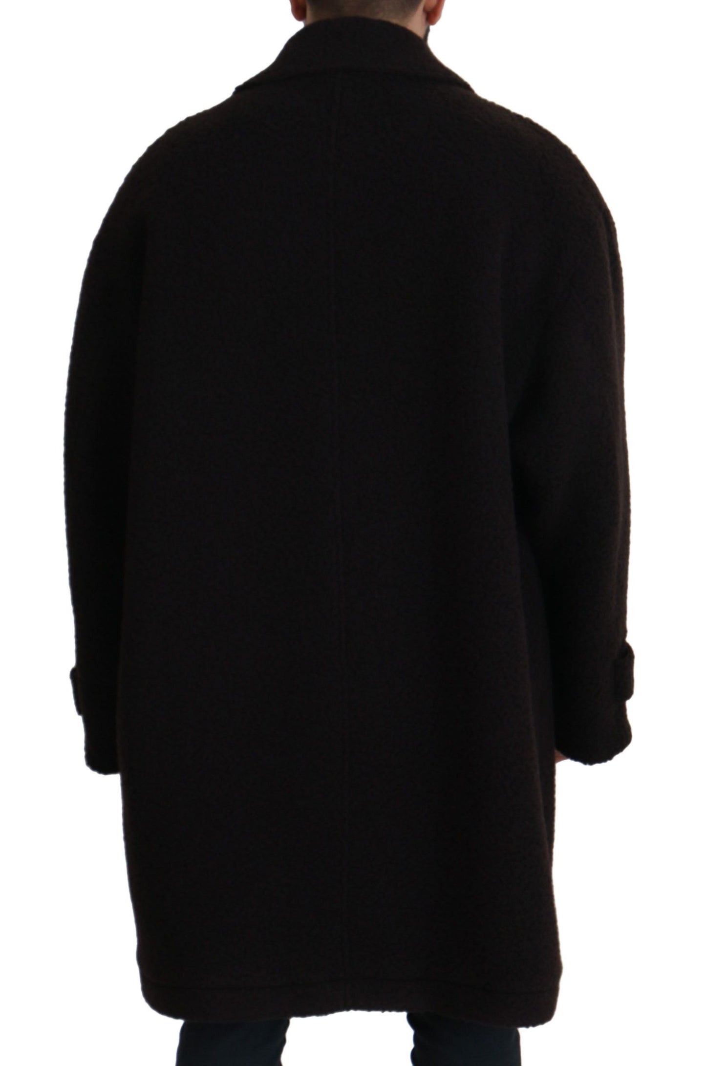  - Elegant Black Alpaca Wool Blend Jacket