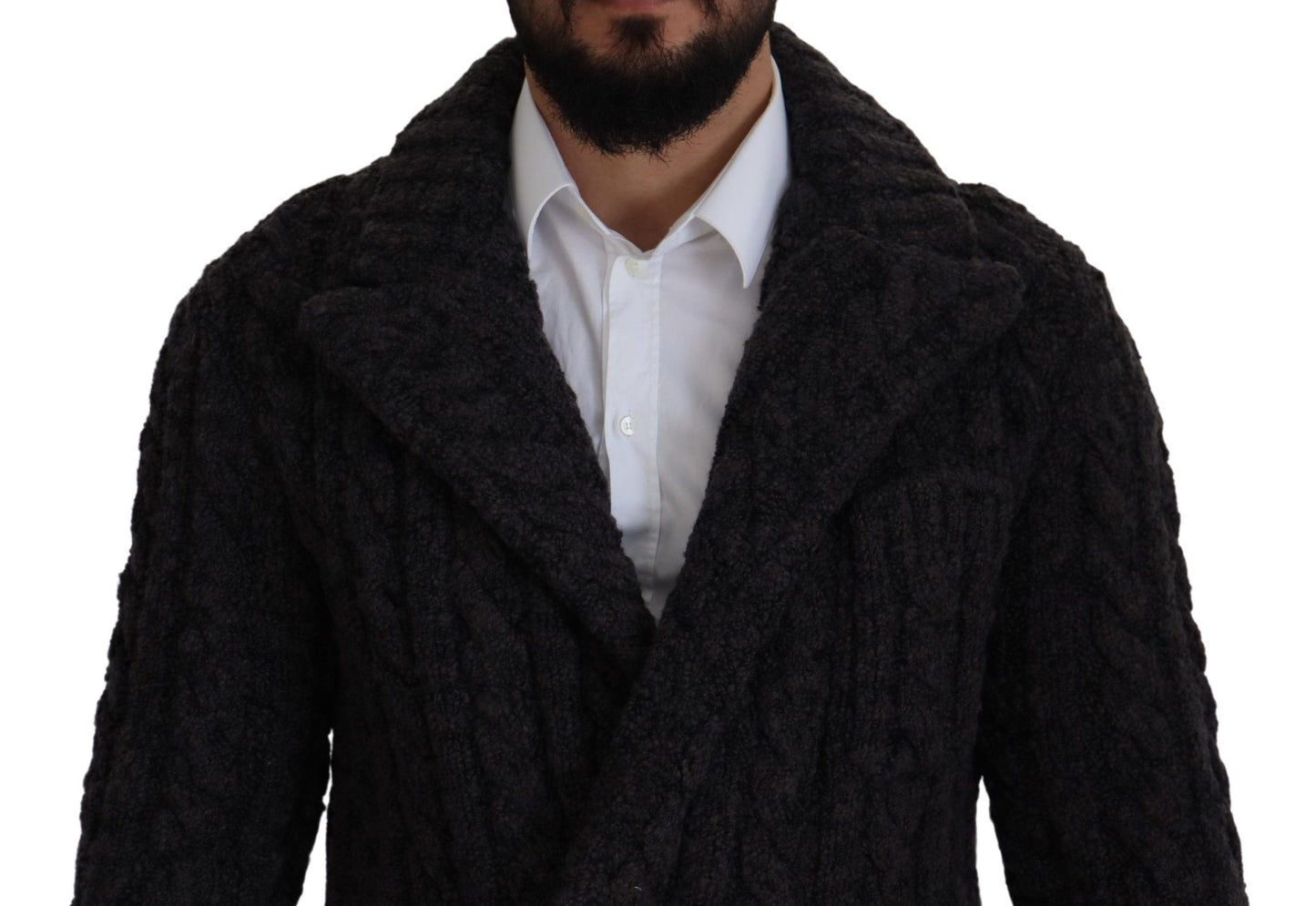  - Elegant Double-Breasted Wool-Cashmere Coat