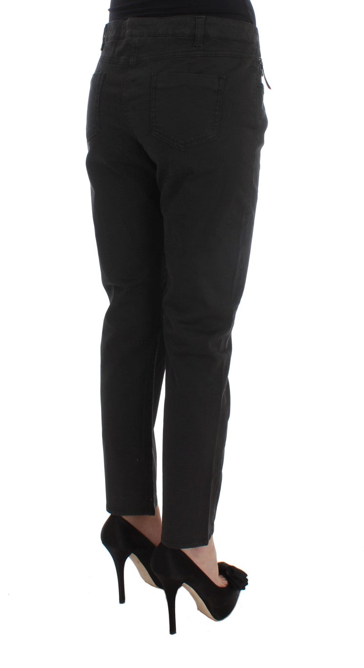 Chic Black Regular Fit Denim Jeans