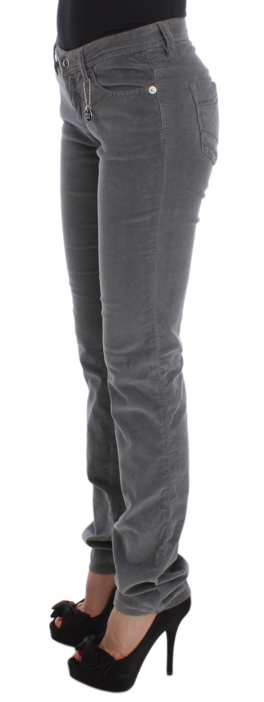 Sleek Super Slim Gray Jeans - The Luxe Alliance