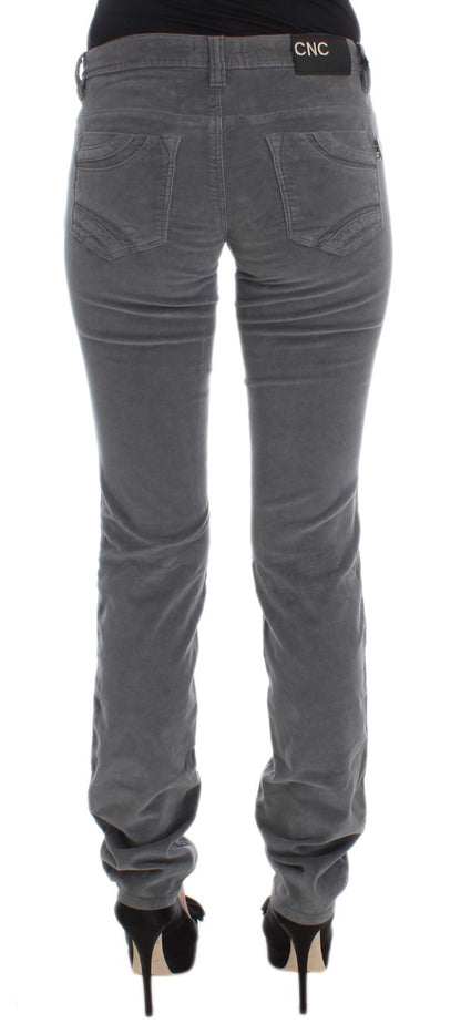 Sleek Super Slim Gray Jeans - The Luxe Alliance