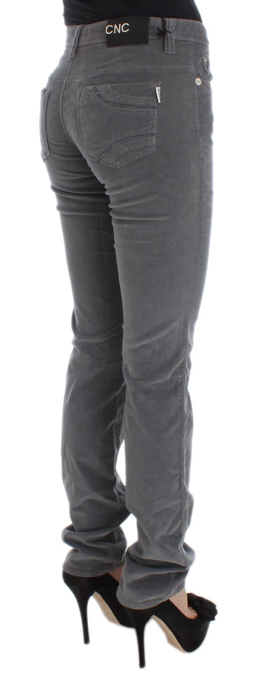 Sleek Super Slim Gray Jeans - The Luxe Alliance