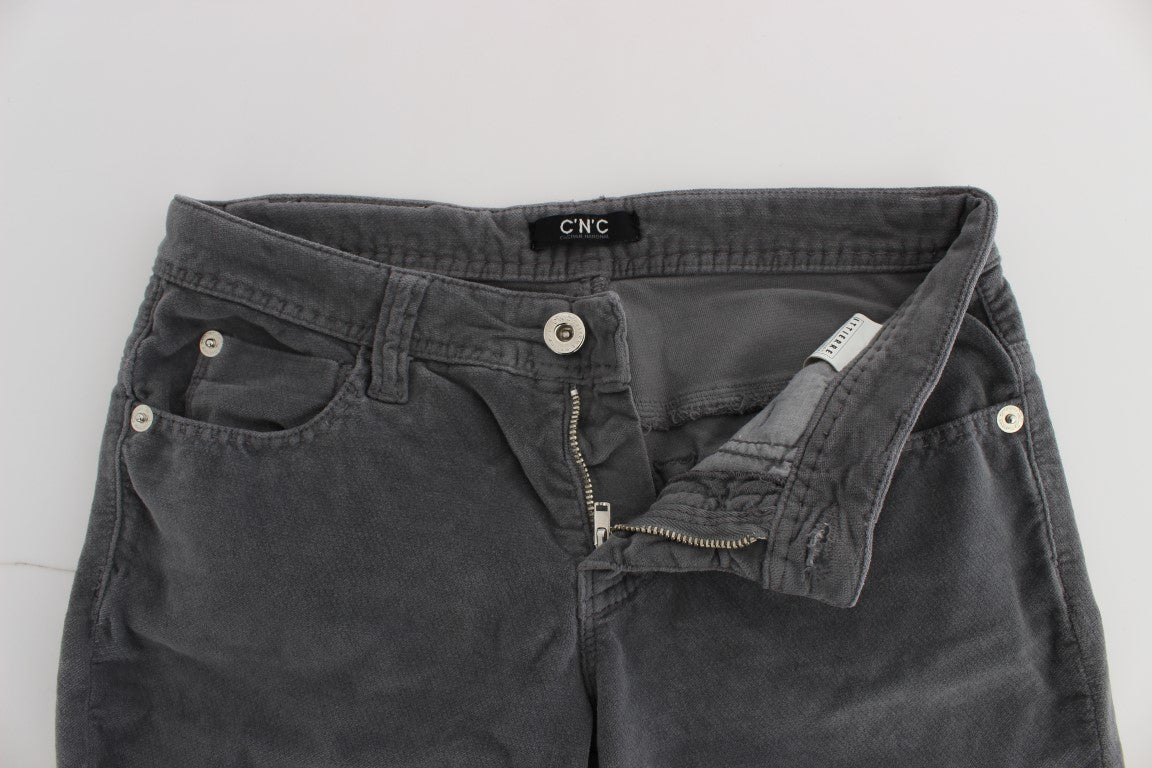 Sleek Super Slim Gray Jeans - The Luxe Alliance