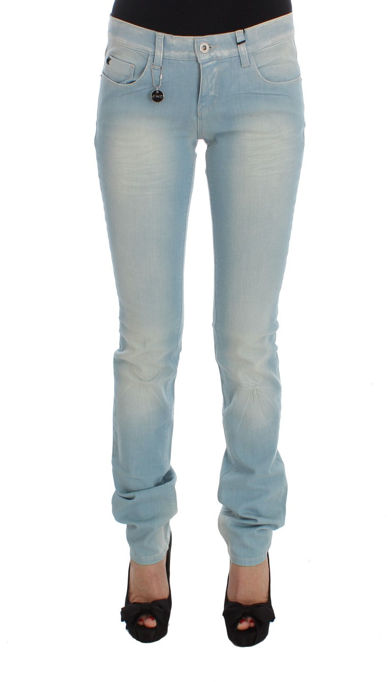 Chic Super Slim Blue Jeans - The Luxe Alliance