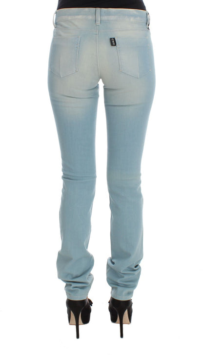 Chic Super Slim Blue Jeans - The Luxe Alliance