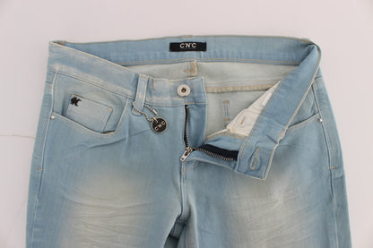 Chic Super Slim Blue Jeans - The Luxe Alliance