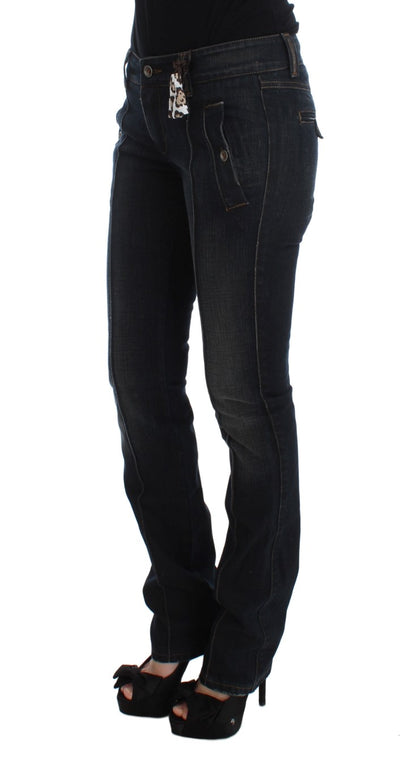 Chic Slim Fit Italian Cotton Jeans - The Luxe Alliance