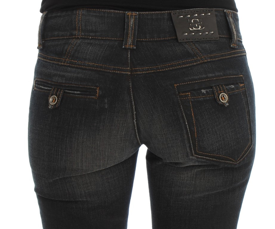 Chic Slim Fit Italian Cotton Jeans - The Luxe Alliance