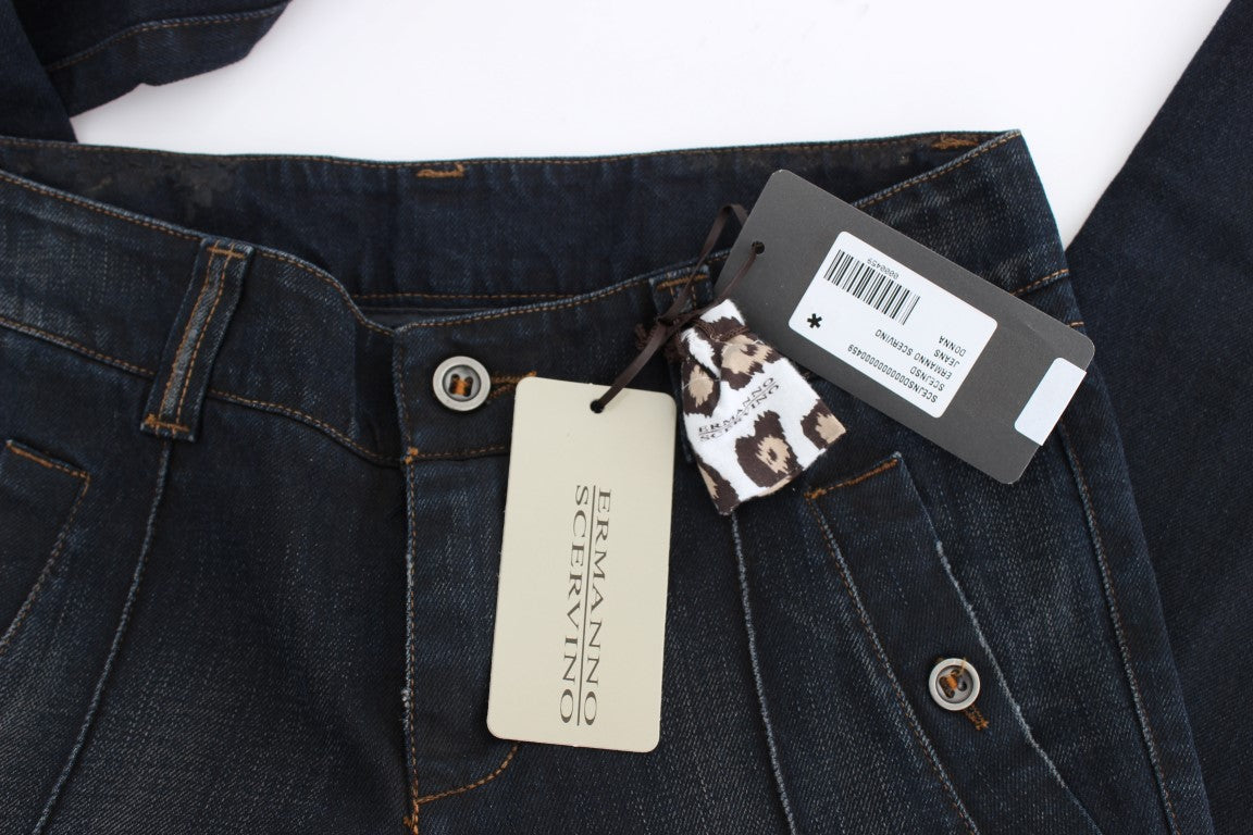 Chic Slim Fit Italian Cotton Jeans