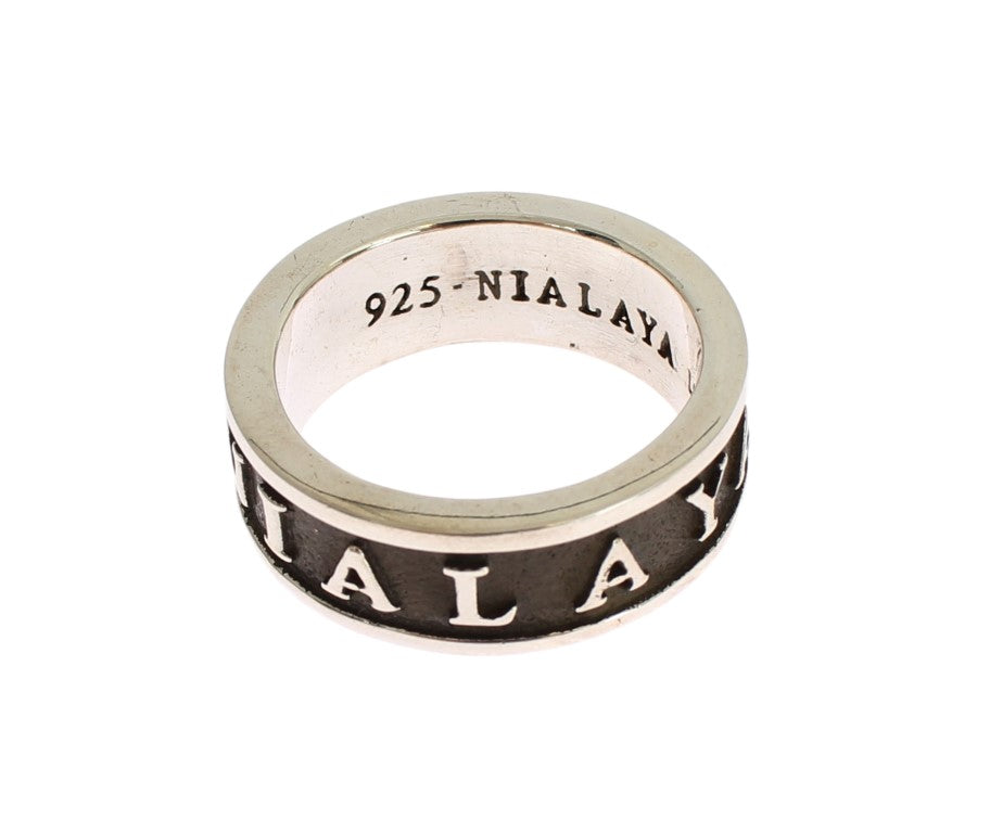 Silver and Black Men's Sterling Ring