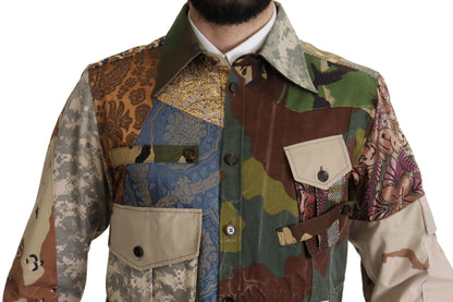  - Patchwork Camouflage Casual Shirt