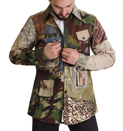  - Patchwork Camouflage Casual Shirt