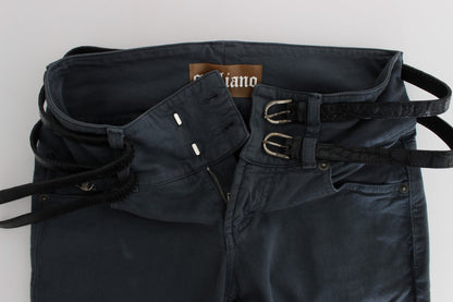  - Sleek Slim Fit Italian Jeans in Chic Blue