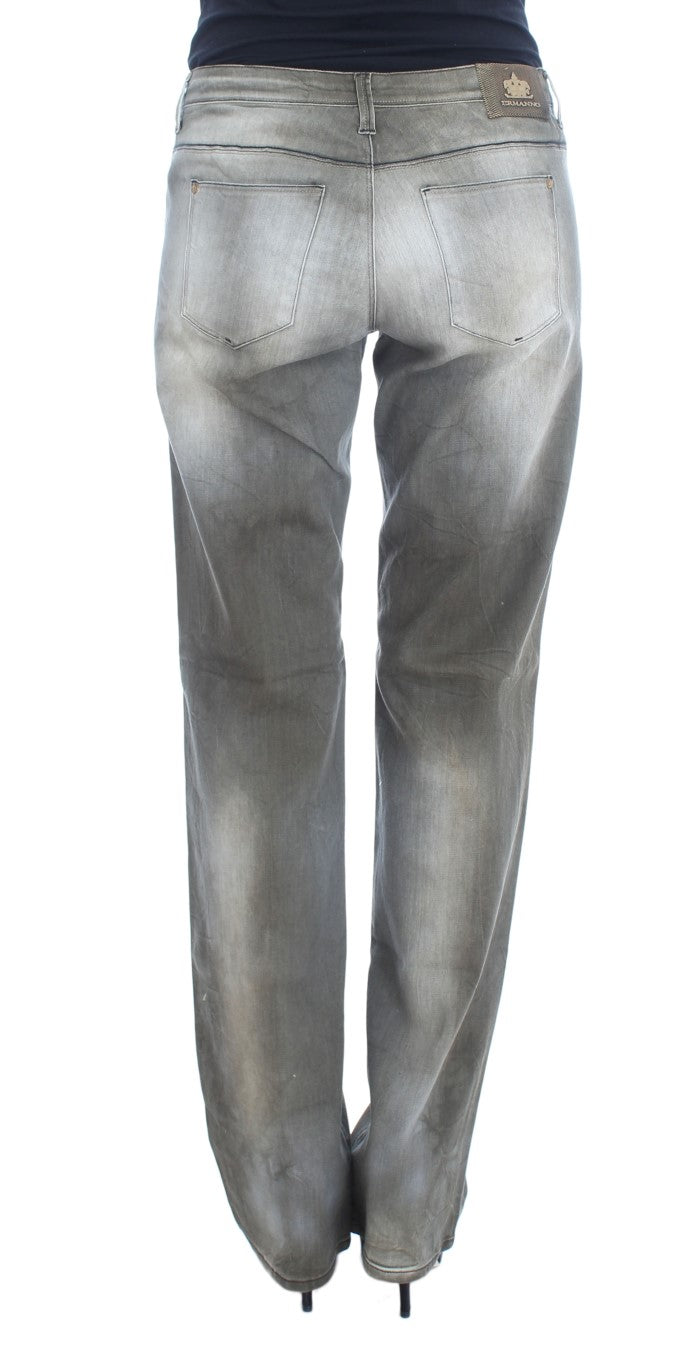  - Chic Gray Wash Boyfriend Jeans