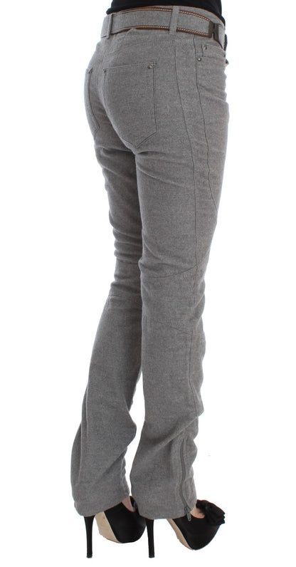  - Chic Gray Casual Cotton Pants