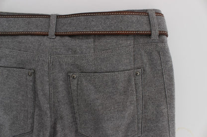  - Chic Gray Casual Cotton Pants