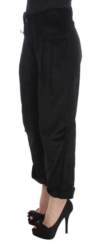  - Chic Black Wide Leg Cotton Jeans