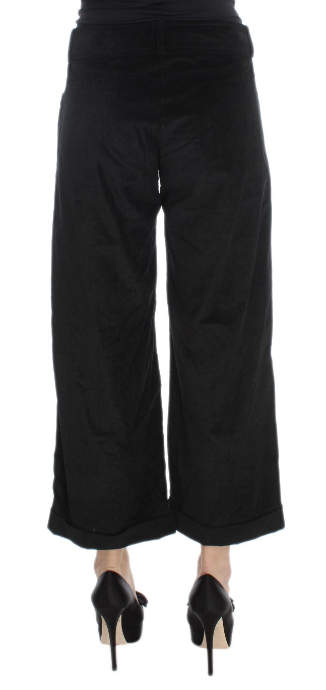 - Chic Black Wide Leg Cotton Jeans