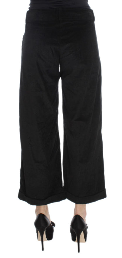  - Chic Black Wide Leg Cotton Jeans