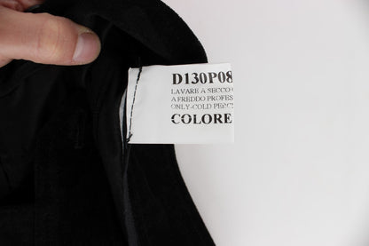  - Chic Black Wide Leg Cotton Jeans