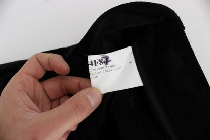  - Chic Black Wide Leg Cotton Jeans