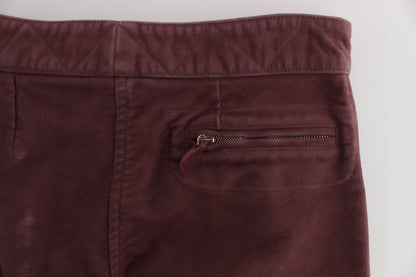  - Chic Bordeaux Capri Cropped Cargo Pants