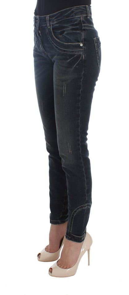  - Chic Blue Slim Fit Italian Jeans