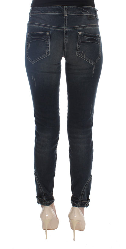  - Chic Blue Slim Fit Italian Jeans