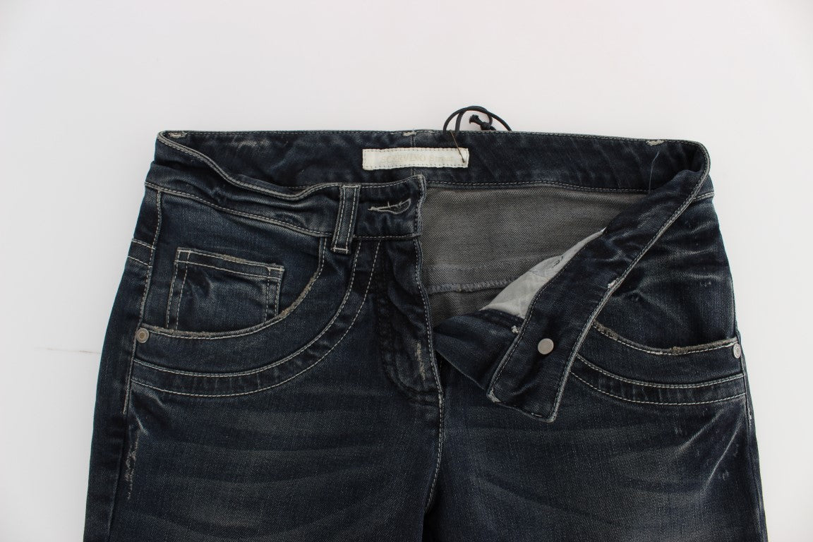  - Chic Blue Slim Fit Italian Jeans