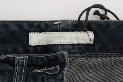  - Chic Blue Slim Fit Italian Jeans