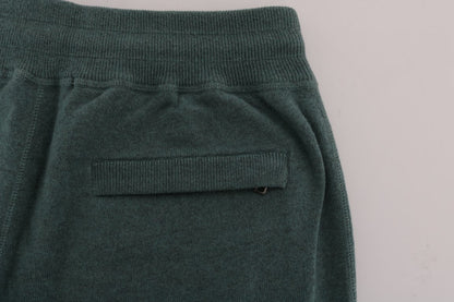  - Elegant Green Cashmere Sport Pants