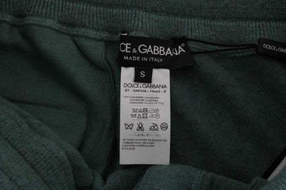  - Elegant Green Cashmere Sport Pants