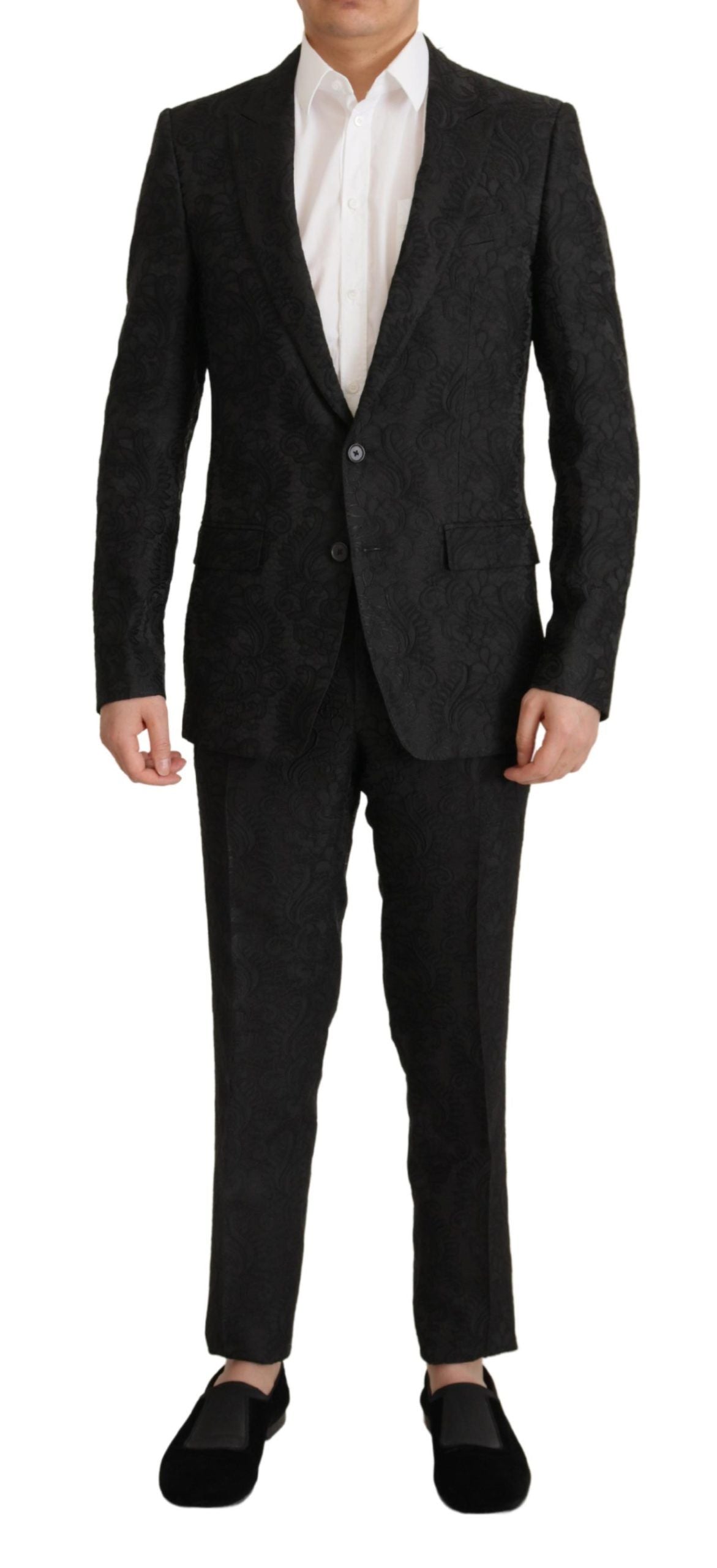  - Glittering Black Martini Suit Set