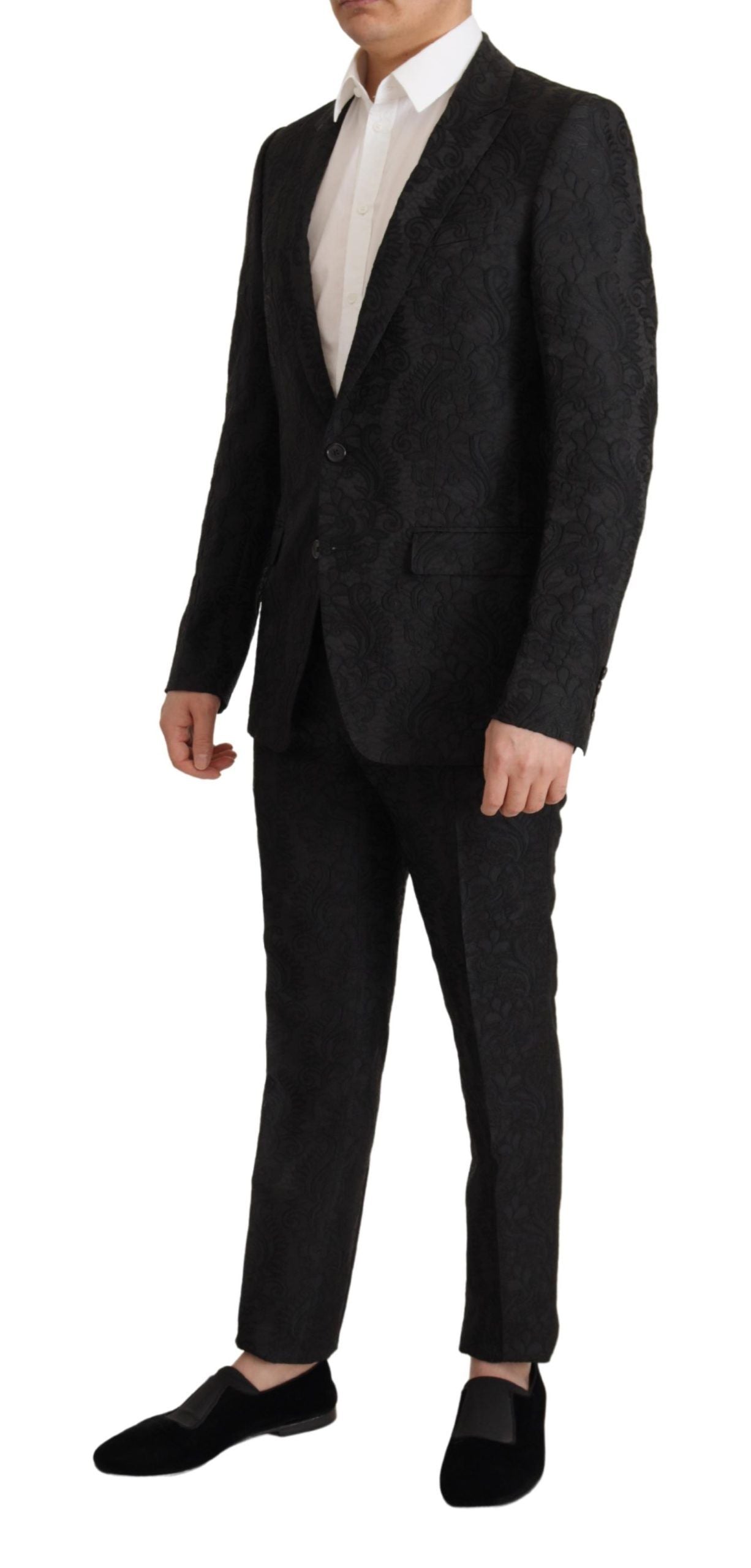  - Glittering Black Martini Suit Set