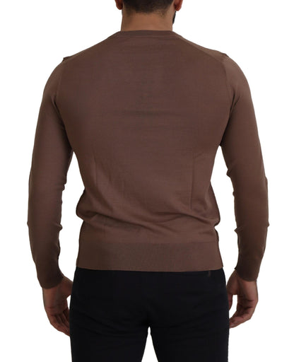  - Elegant Virgin Wool V-Neck Pullover Sweater