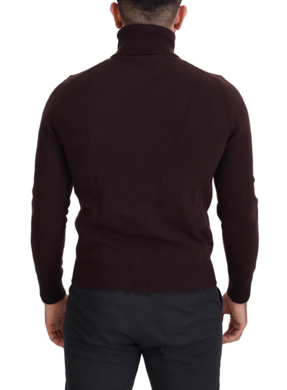  - Elegant Turtleneck Wool Pullover Sweater