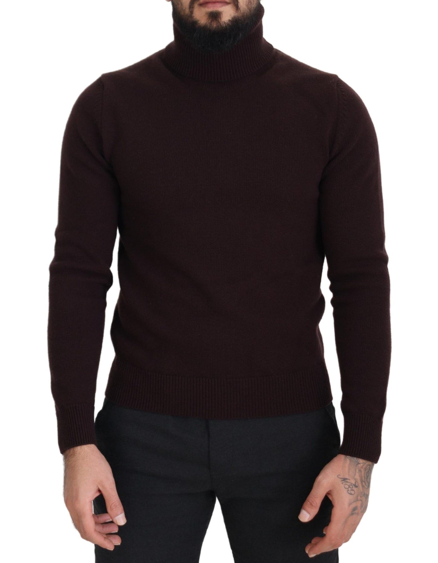  - Elegant Turtleneck Wool Pullover Sweater