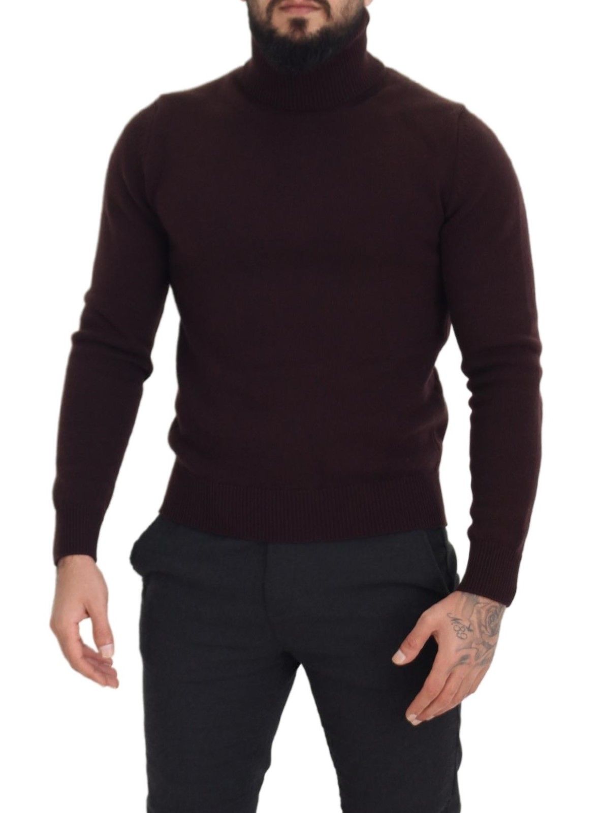  - Elegant Turtleneck Wool Pullover Sweater