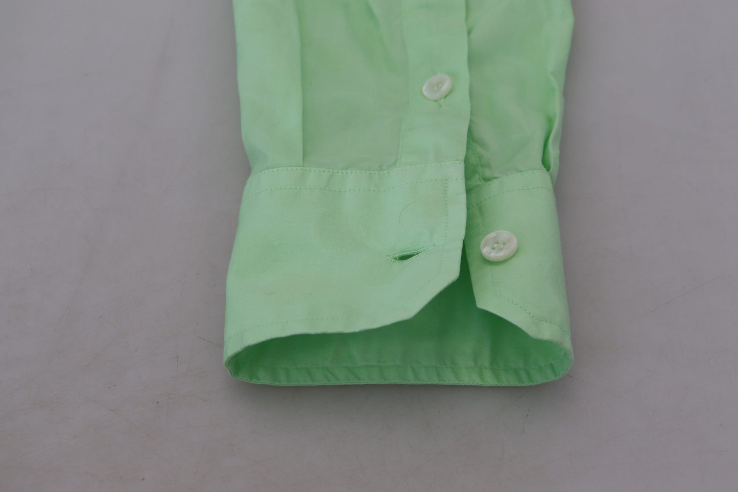  - Mint Green Slim Fit Casual Button-Down Shirt