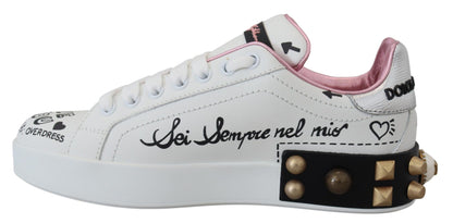  - Queen Crown Chic Leather Sneakers