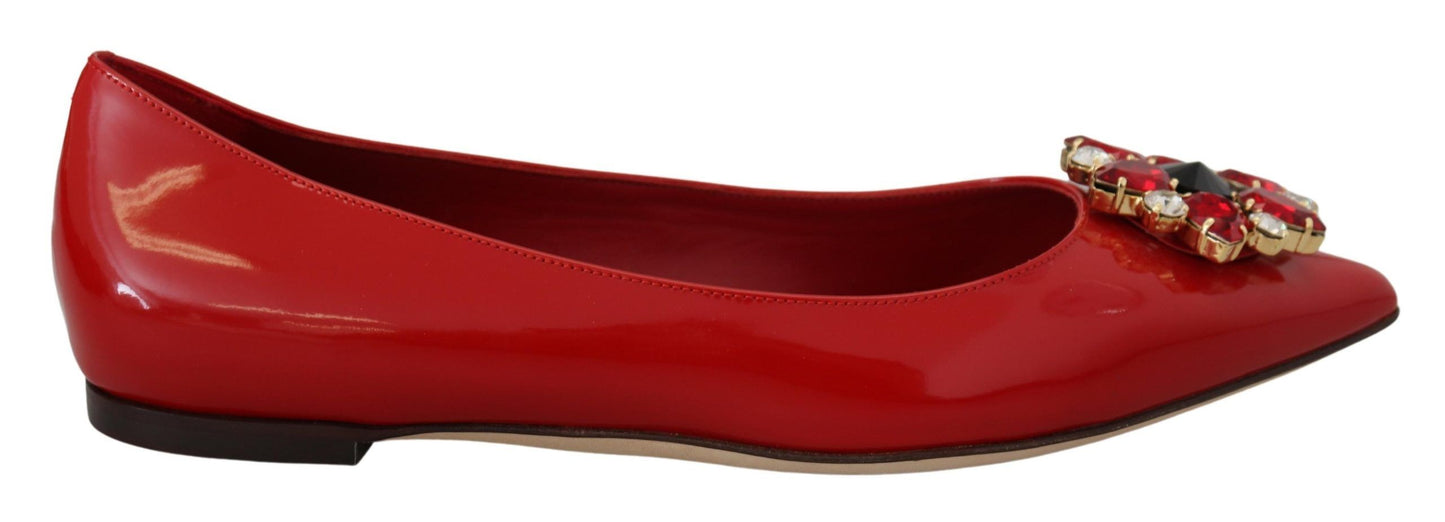 Red Suede Crystal Loafers - Exquisite Elegance