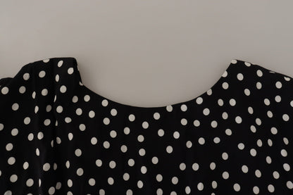  - Polka Dot Sheath Midi Elegance