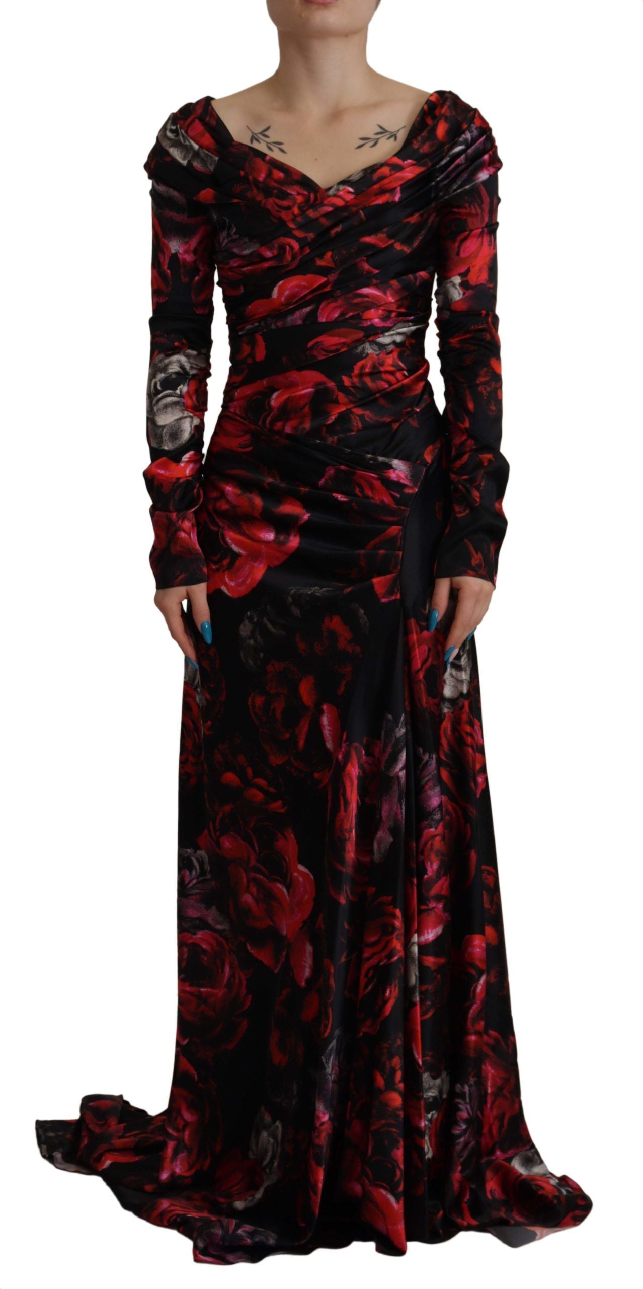  - Elegant Floral A-Line Sheath Dress