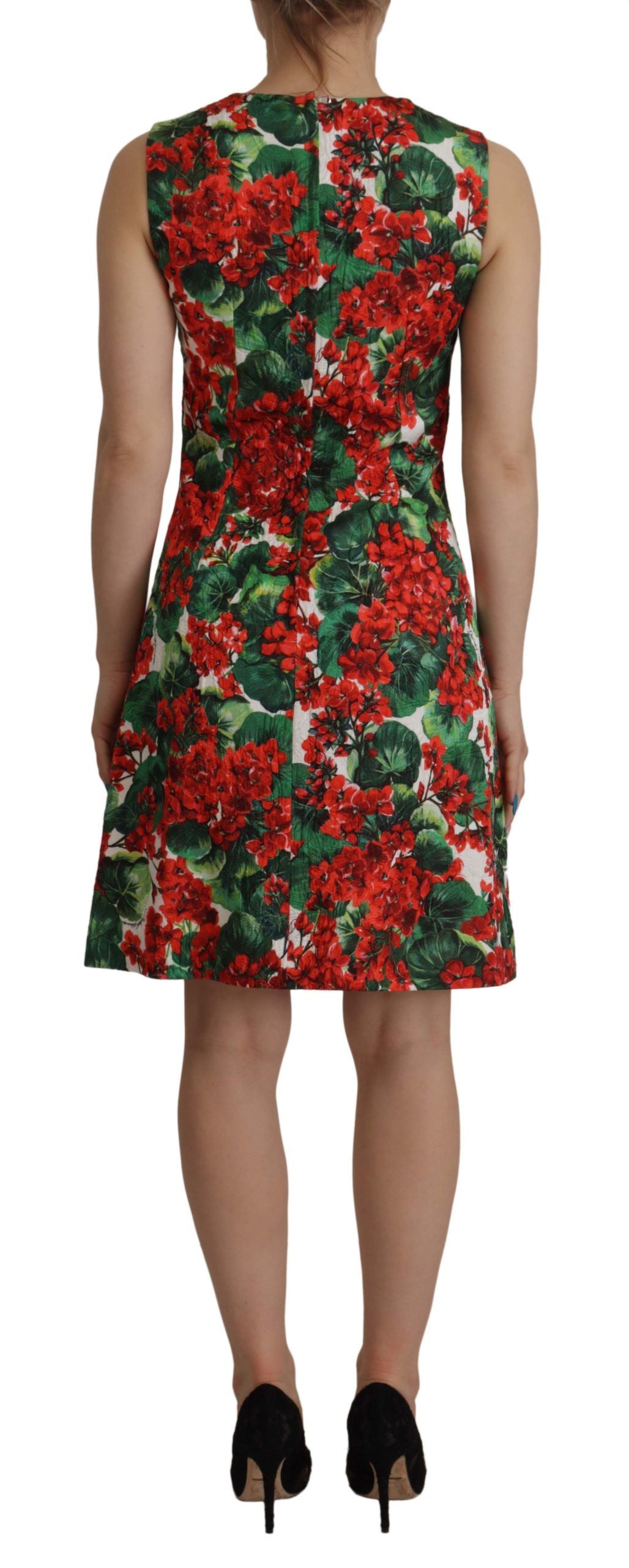  - Multicolor Floral A-Line Dress