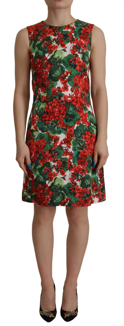  - Multicolor Floral A-Line Dress