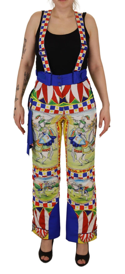  - Multicolor High Waist Snow Pants